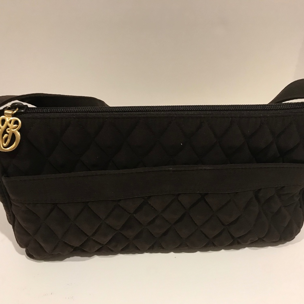 Vera Bradley Espresso Brown Quilted Purse 11"x6"x2.5")